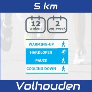 Trainingsschema 5 km hardlopen volhouden