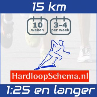 Trainingsschema 15 km hardlopen
