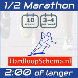 Trainingsschema Halve Marathon hardlopen - snel - 2:00 uur:min