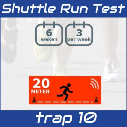 Trainingsschema Shuttle Run Test Trap 10